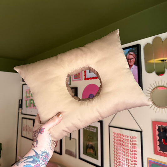 Gold Satin Cushion