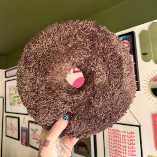 Chocolate rough plush Cushion