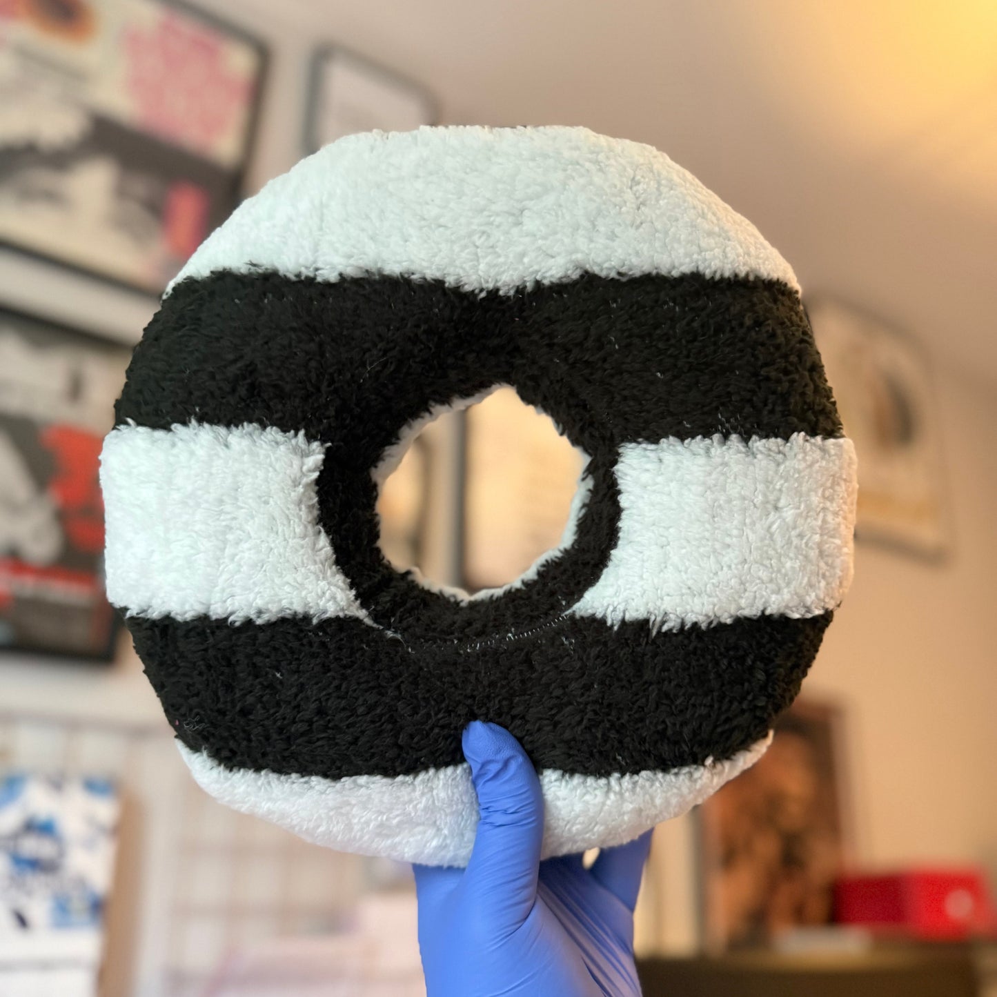 Black & White Stripe Cushion