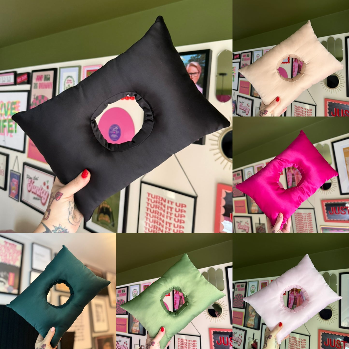 Satin Variety Mix - 10 Cushions